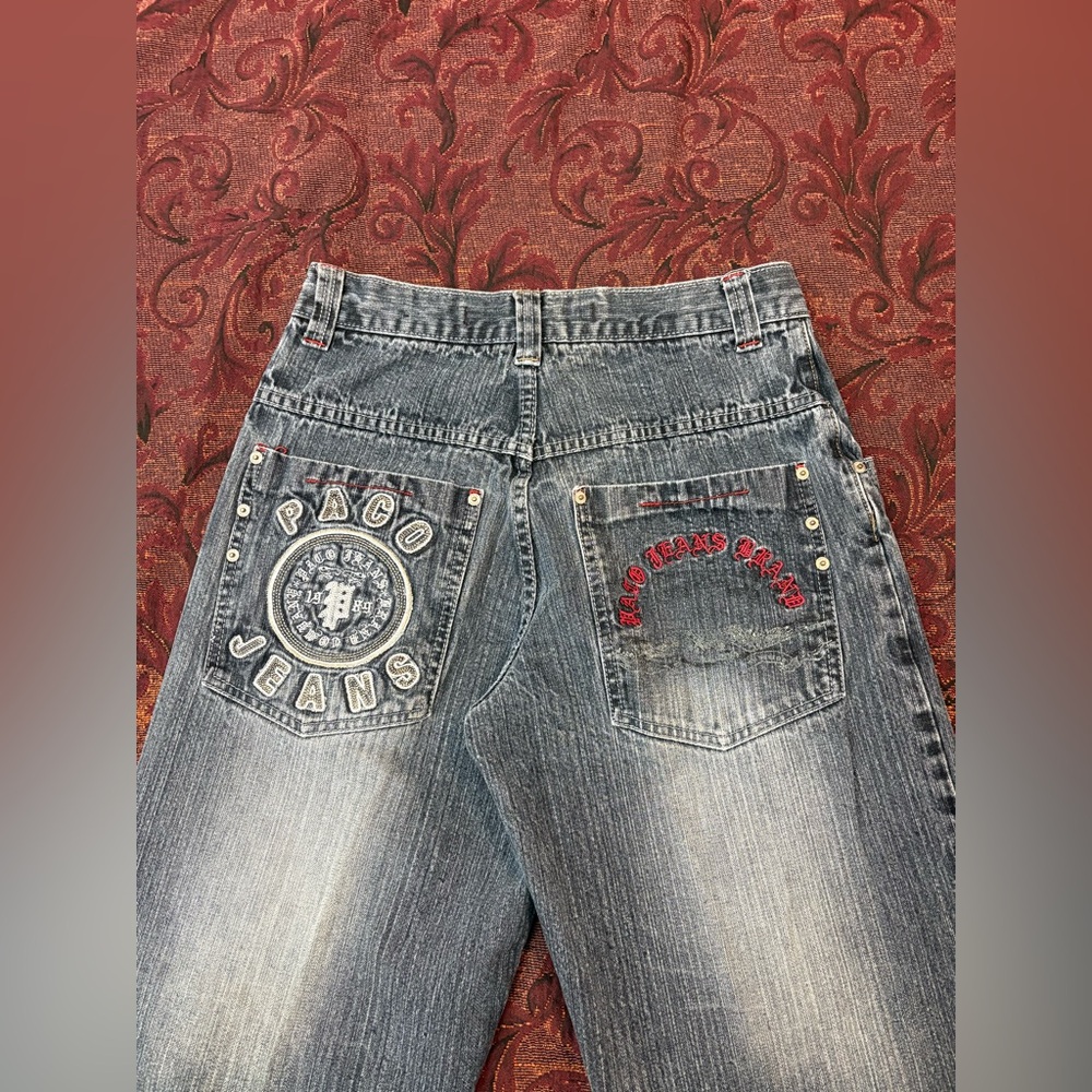 Y2K Paco Embroidered Baggy Jeans - Picture 2 of 4